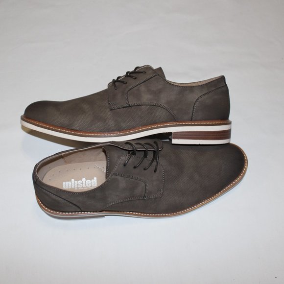 KENNETH COLE REACTION GREY PLAIN TOE DERBY US 13M